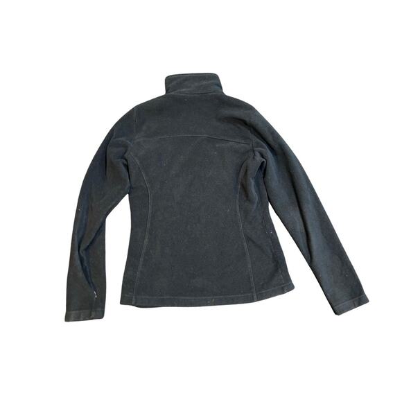 Columbia Bundle Gray Black Mock Neck Fleece Jacket Full Zip Small Lightweight - Picture 8 of 10